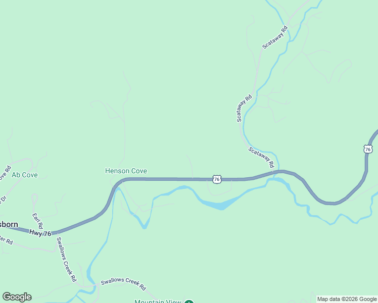 map of restaurants, bars, coffee shops, grocery stores, and more near 1428 Berrong Road in Hiawassee