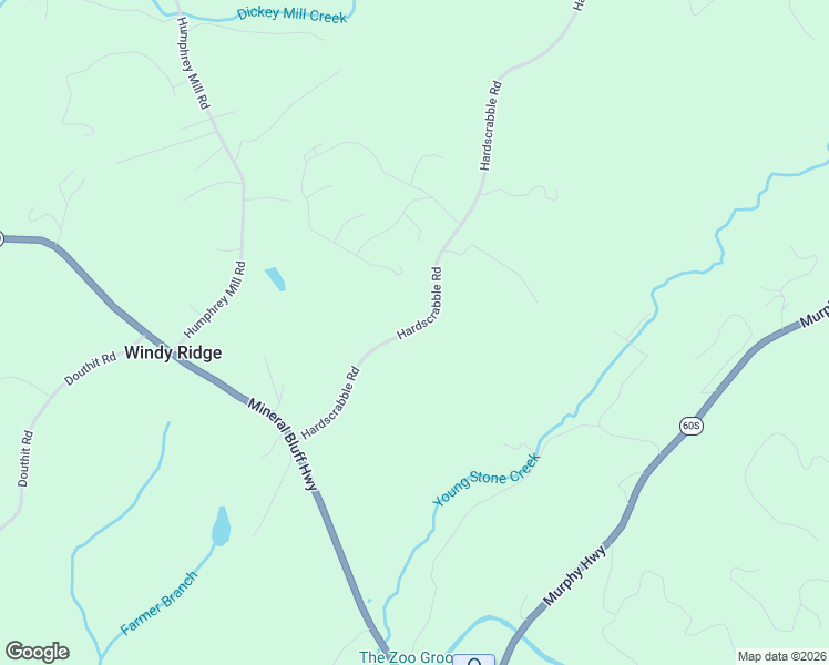 map of restaurants, bars, coffee shops, grocery stores, and more near 397 Hardscrabble Road in Mineral Bluff