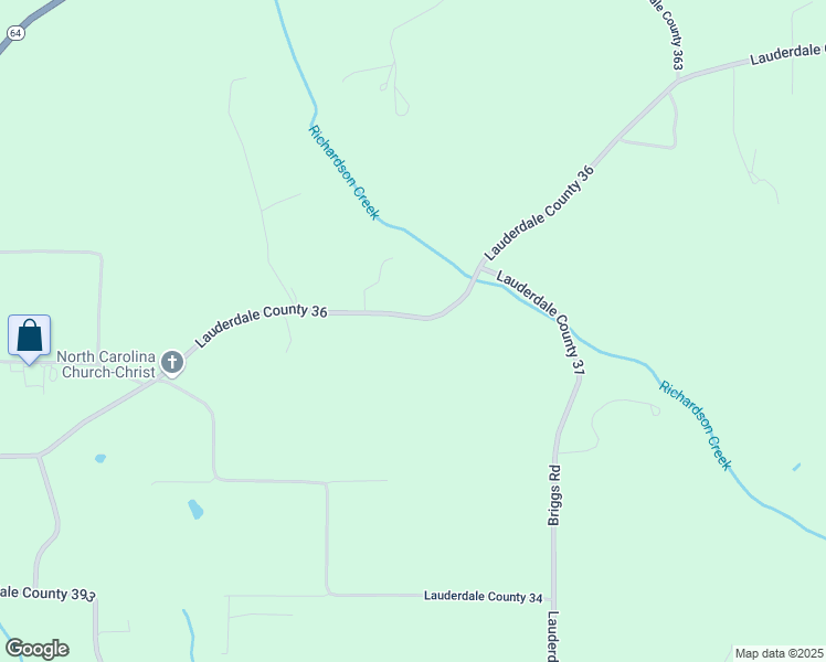 map of restaurants, bars, coffee shops, grocery stores, and more near 3388 Lauderdale County 36 in Killen