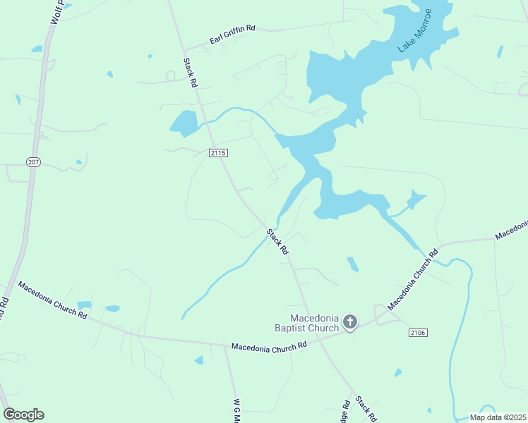 map of restaurants, bars, coffee shops, grocery stores, and more near 713 Stack Road in Monroe
