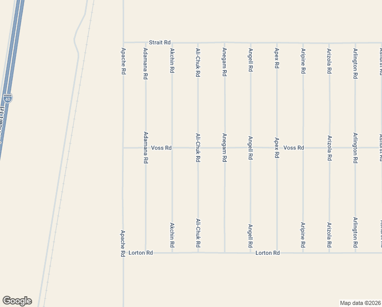 map of restaurants, bars, coffee shops, grocery stores, and more near 10295 Ali-Chuk Road in Yucca