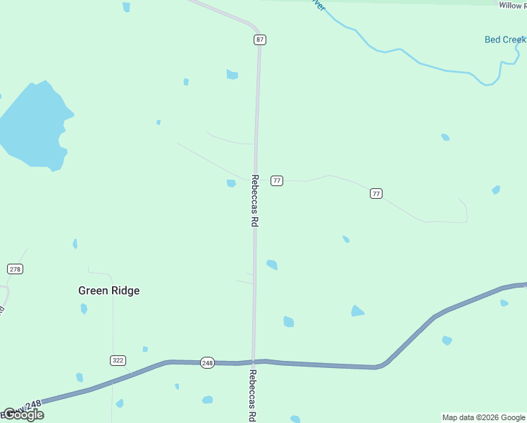 map of restaurants, bars, coffee shops, grocery stores, and more near 3075 Rebeccas Road in Waldron