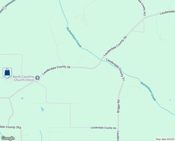 map of restaurants, bars, coffee shops, grocery stores, and more near 3388-3698 Lauderdale County 36 in Killen