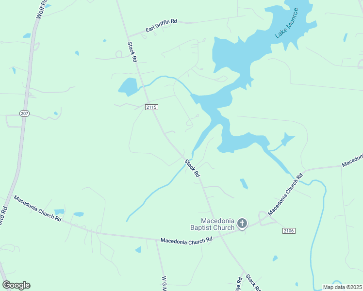 map of restaurants, bars, coffee shops, grocery stores, and more near 713 Stack Road in Monroe