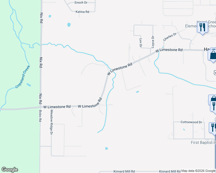 map of restaurants, bars, coffee shops, grocery stores, and more near 546 West Limestone Road in Hazel Green