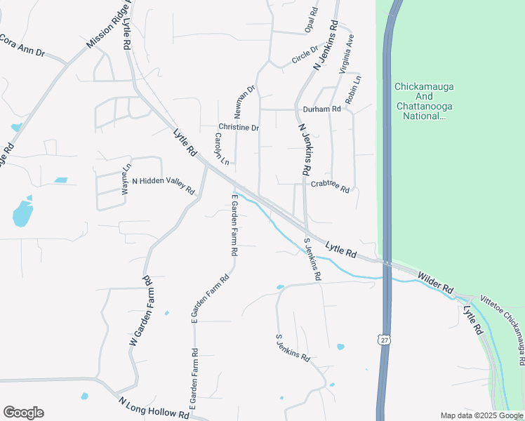 map of restaurants, bars, coffee shops, grocery stores, and more near 243 Lytle Road in Rossville