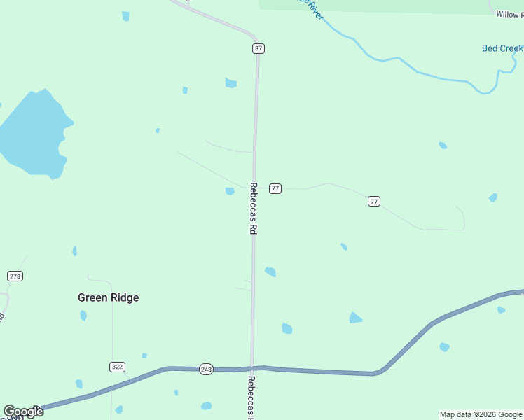 map of restaurants, bars, coffee shops, grocery stores, and more near 3075 Rebeccas Road in Waldron