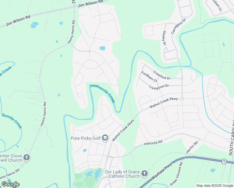 map of restaurants, bars, coffee shops, grocery stores, and more near 4104 Clapton Drive in Lancaster