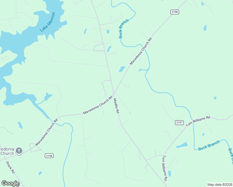 map of restaurants, bars, coffee shops, grocery stores, and more near 2730 Medlin Road in Monroe
