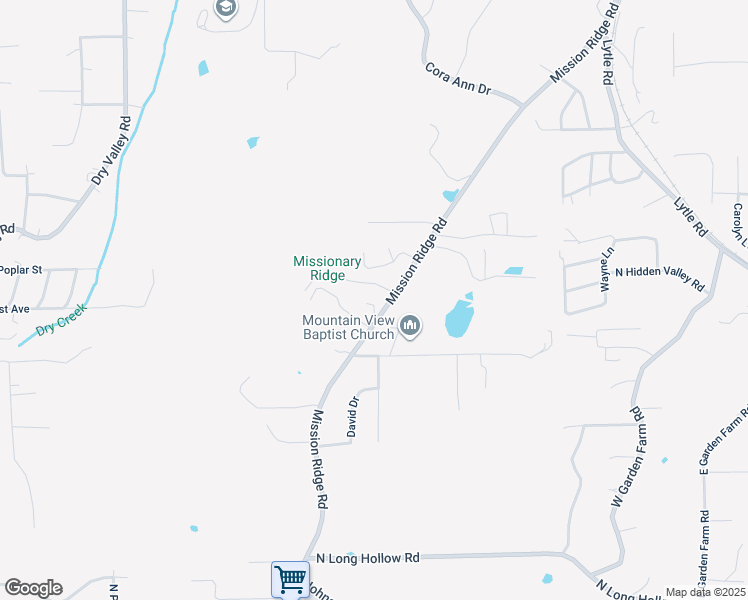 map of restaurants, bars, coffee shops, grocery stores, and more near 65 Freeman Drive in Rossville