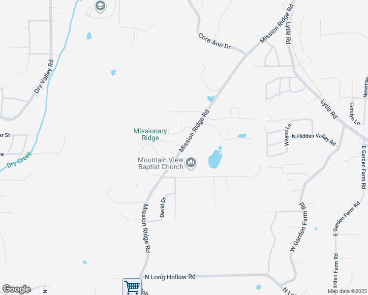 map of restaurants, bars, coffee shops, grocery stores, and more near 65 Freeman Drive in Rossville