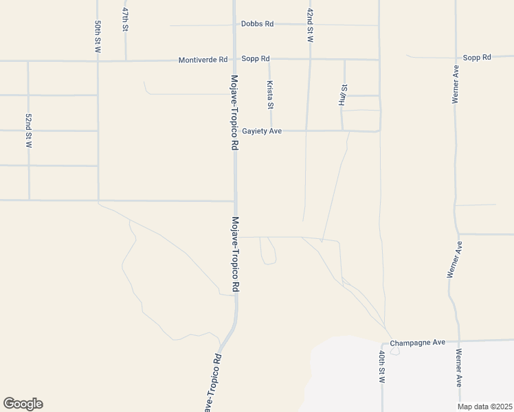 map of restaurants, bars, coffee shops, grocery stores, and more near 7494 Mojave-Tropico Road in Mojave