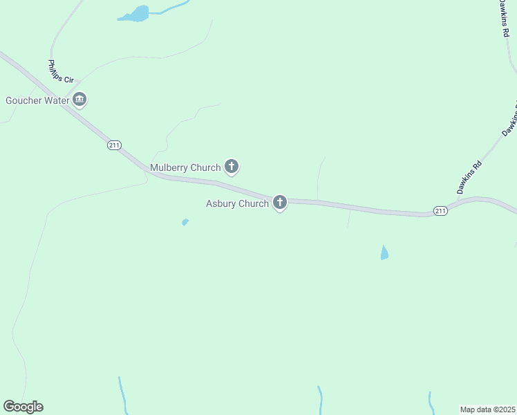 map of restaurants, bars, coffee shops, grocery stores, and more near 487 Asbury Road in Pacolet