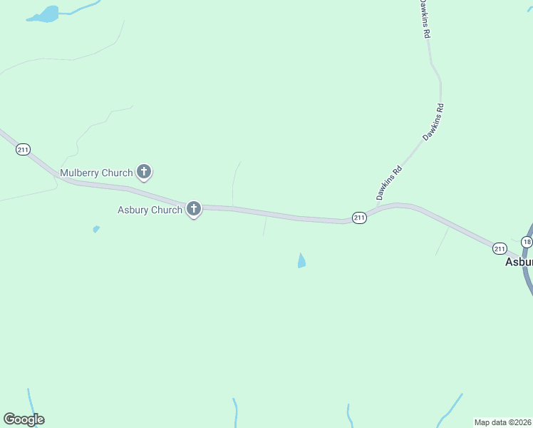 map of restaurants, bars, coffee shops, grocery stores, and more near 370 Asbury Road in Pacolet