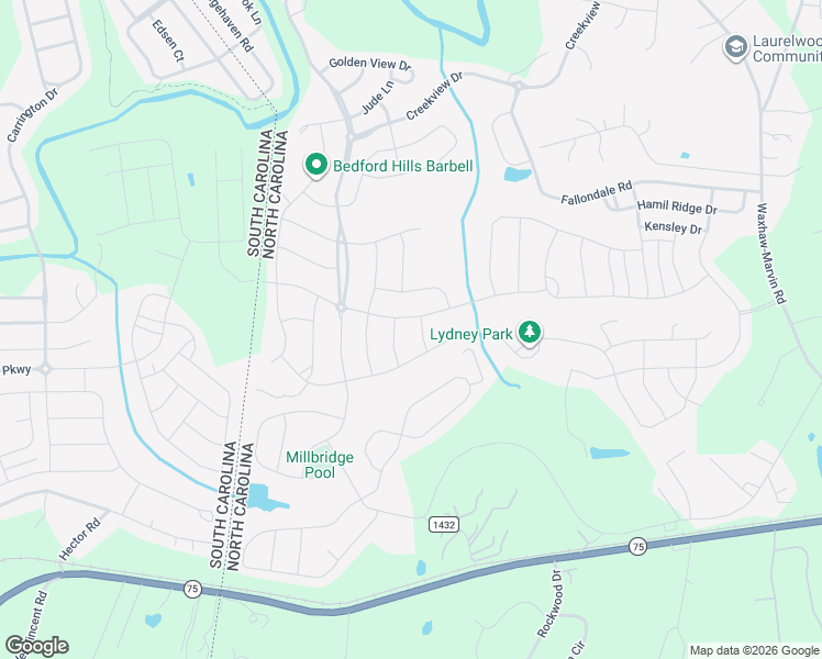map of restaurants, bars, coffee shops, grocery stores, and more near 1000 Hallmark Way in Waxhaw