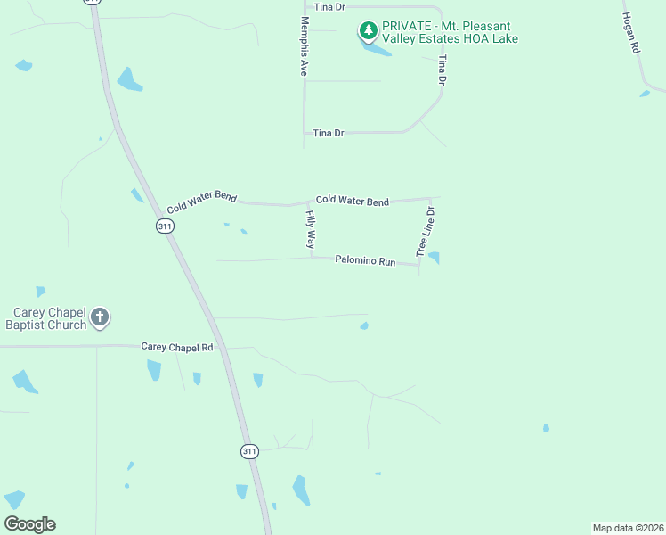 map of restaurants, bars, coffee shops, grocery stores, and more near 170 Palomino Run in Holly Springs