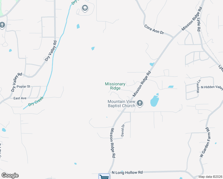 map of restaurants, bars, coffee shops, grocery stores, and more near 633 Mission Ridge Road in Rossville