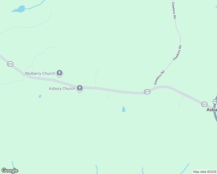 map of restaurants, bars, coffee shops, grocery stores, and more near 370-388 Asbury Road in Pacolet