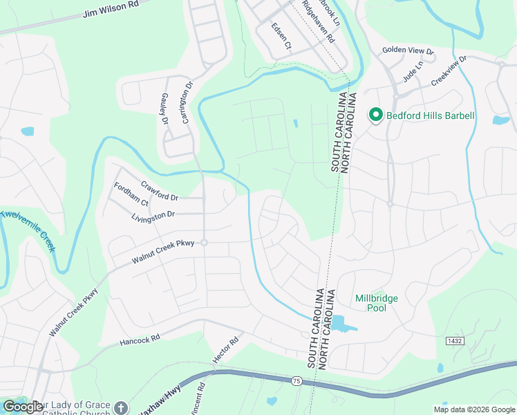 map of restaurants, bars, coffee shops, grocery stores, and more near 1853 Loggerhead Drive in Lancaster