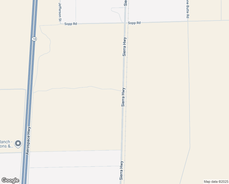 map of restaurants, bars, coffee shops, grocery stores, and more near 2 Sierra Highway in Mojave