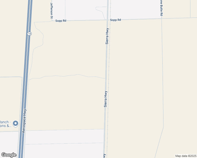 map of restaurants, bars, coffee shops, grocery stores, and more near 0 Sierra Highway in Mojave