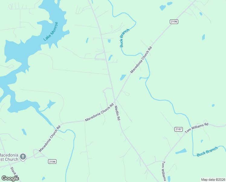 map of restaurants, bars, coffee shops, grocery stores, and more near 2730 Medlin Road in Monroe