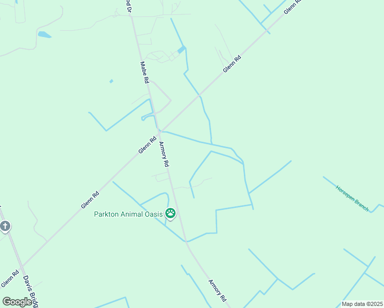 map of restaurants, bars, coffee shops, grocery stores, and more near 1860 Armory Road in Parkton