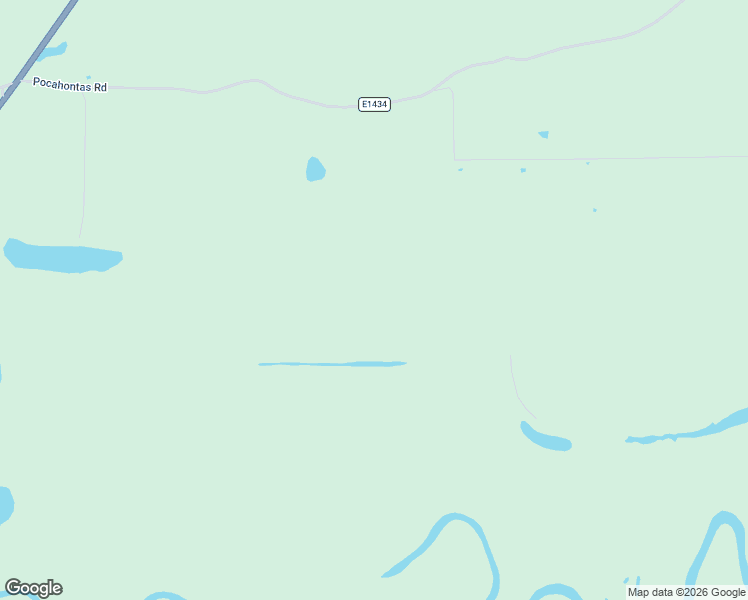 map of restaurants, bars, coffee shops, grocery stores, and more near County Road E1434 in Wister