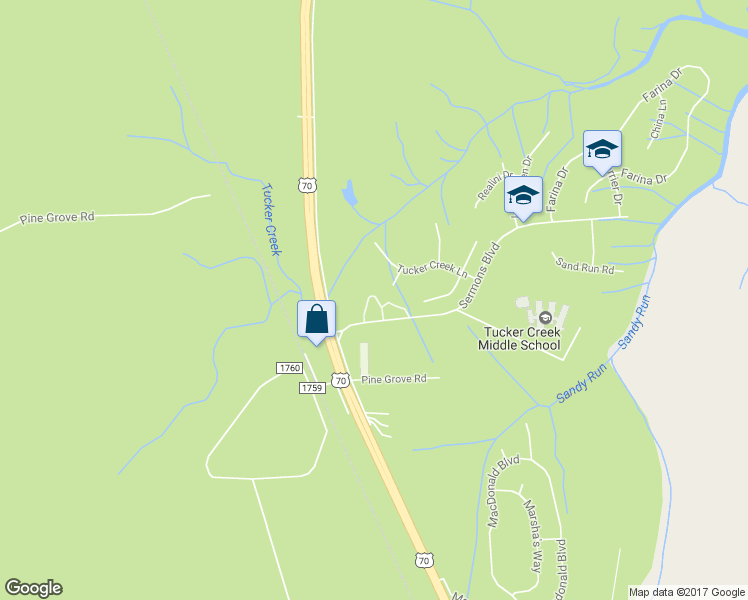 map of restaurants, bars, coffee shops, grocery stores, and more near 304 Sea Knight Lane in Havelock