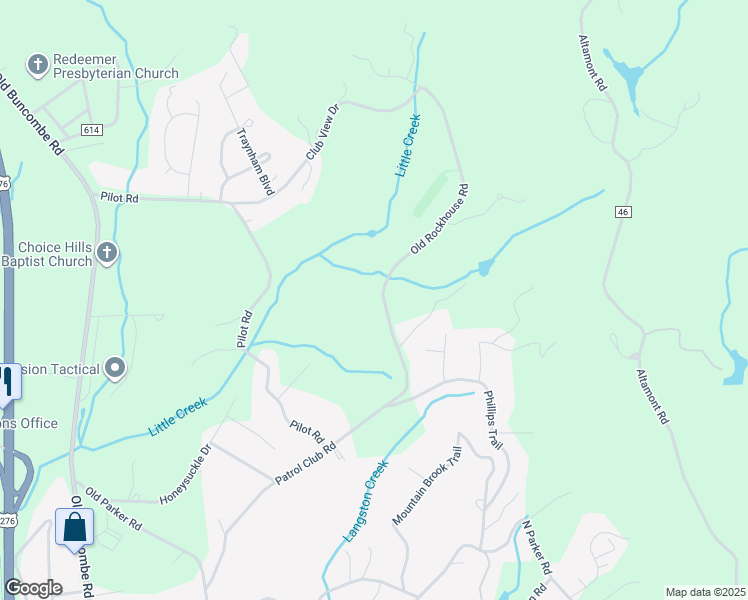 map of restaurants, bars, coffee shops, grocery stores, and more near 25 Old Rockhouse Road in Greenville