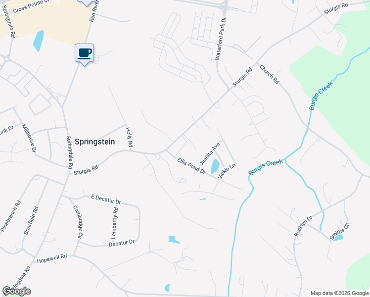 map of restaurants, bars, coffee shops, grocery stores, and more near 1329 Shaw Avenue in Rock Hill