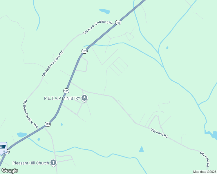 map of restaurants, bars, coffee shops, grocery stores, and more near 311 City Pond Road in Wadesboro