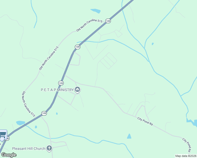 map of restaurants, bars, coffee shops, grocery stores, and more near 311 City Pond Road in Wadesboro