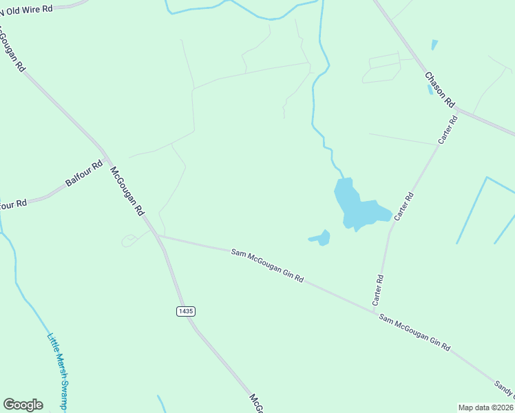 map of restaurants, bars, coffee shops, grocery stores, and more near 335 Sam McGougan Road in Lumber Bridge