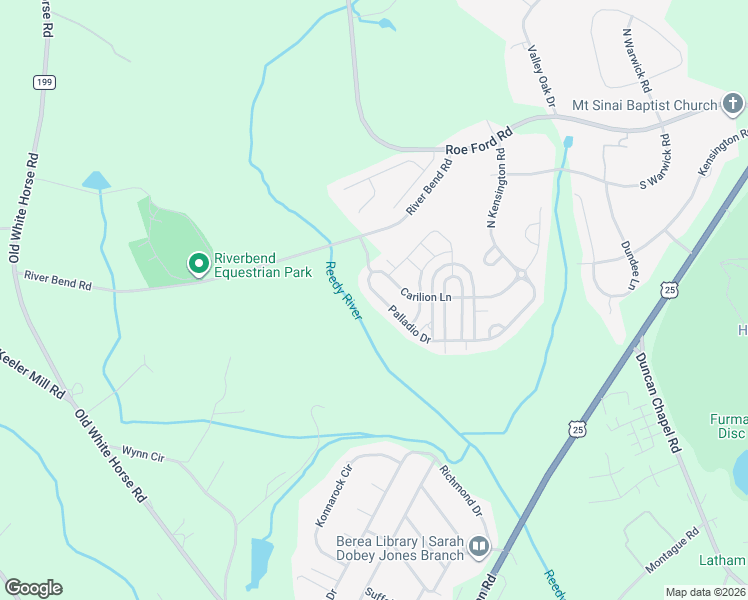 map of restaurants, bars, coffee shops, grocery stores, and more near 34 Palladio Drive in Greenville