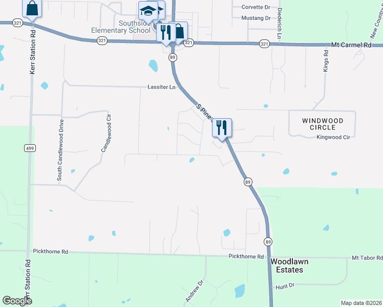 map of restaurants, bars, coffee shops, grocery stores, and more near 30 McClellan Drive in Cabot