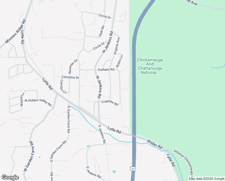 map of restaurants, bars, coffee shops, grocery stores, and more near 82 Virginia Avenue in Rossville