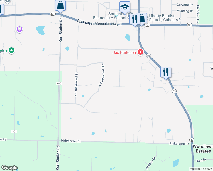 map of restaurants, bars, coffee shops, grocery stores, and more near 456 Candlewood Circle in Cabot