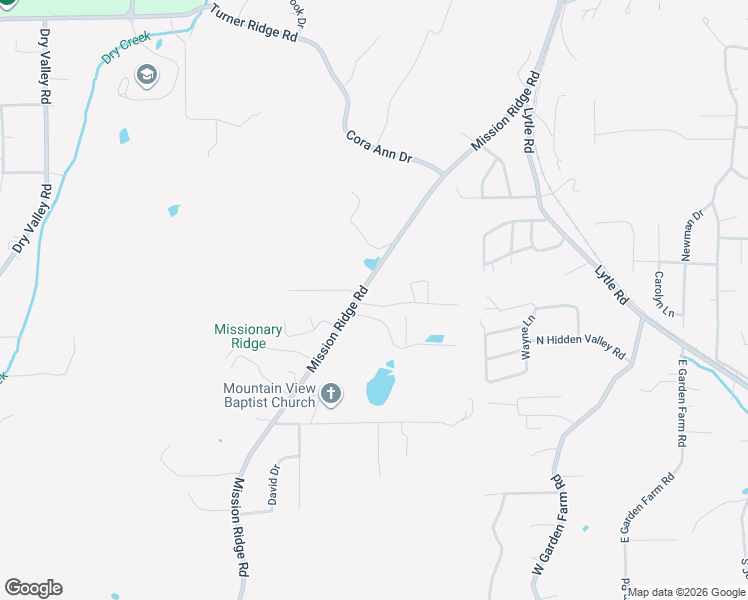map of restaurants, bars, coffee shops, grocery stores, and more near 530 Mission Ridge Road in Rossville