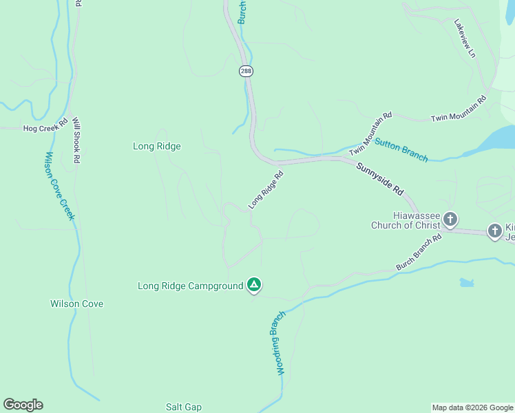 map of restaurants, bars, coffee shops, grocery stores, and more near 1173 Long Ridge Road in Hiawassee