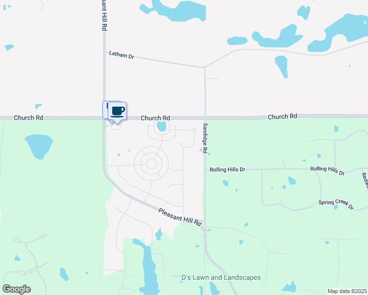 map of restaurants, bars, coffee shops, grocery stores, and more near Balterson Loop North in Olive Branch