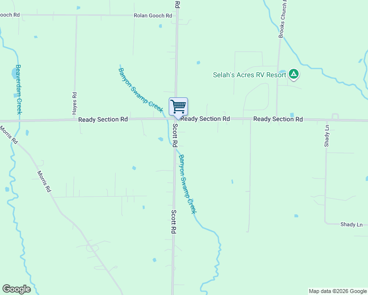 map of restaurants, bars, coffee shops, grocery stores, and more near 453 Scott Road in Toney