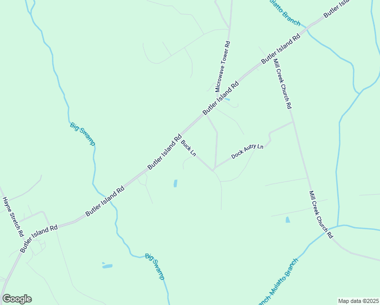 map of restaurants, bars, coffee shops, grocery stores, and more near 88 Buck Lane in Roseboro