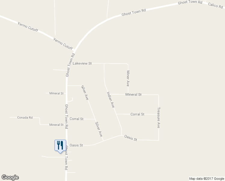 map of restaurants, bars, coffee shops, grocery stores, and more near 37325 Indian Avenue in Yermo