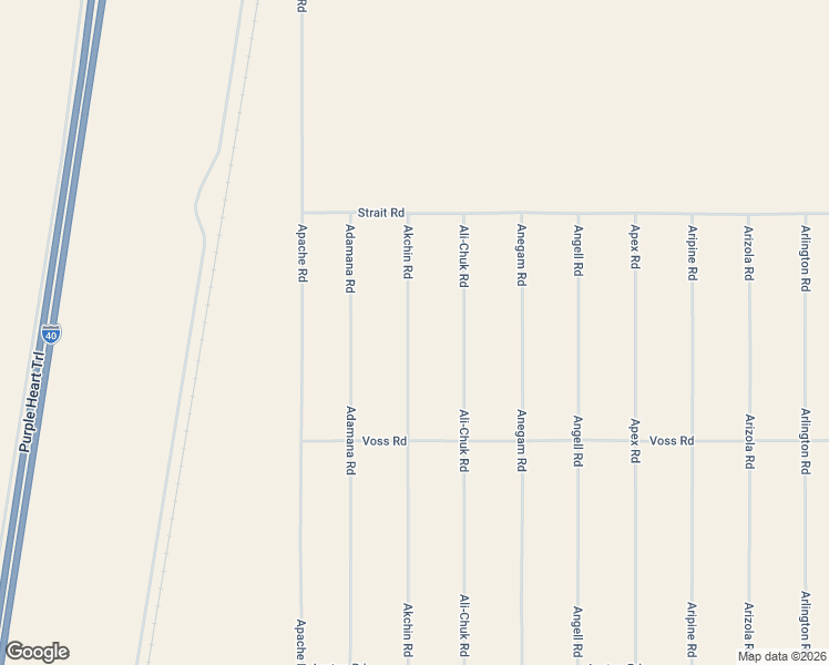 map of restaurants, bars, coffee shops, grocery stores, and more near 10000-10248 Akchin Road in Yucca