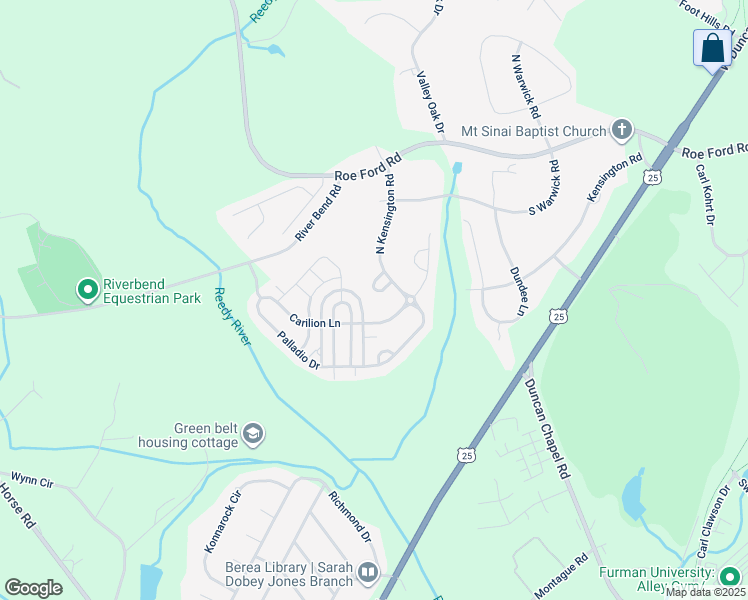map of restaurants, bars, coffee shops, grocery stores, and more near 8 Plyler Drive in Greenville