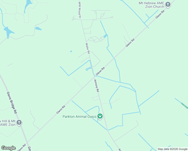 map of restaurants, bars, coffee shops, grocery stores, and more near 551 Mabe Road in Parkton