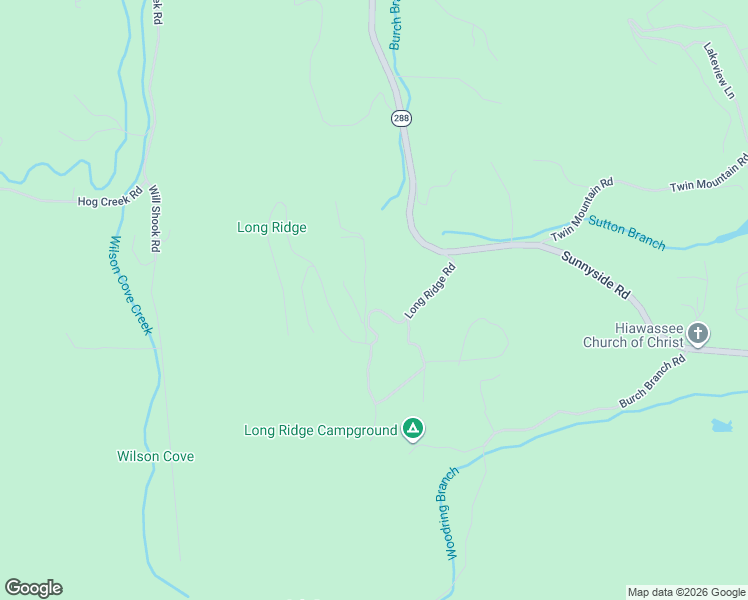 map of restaurants, bars, coffee shops, grocery stores, and more near 1185 Long Ridge Road in Hiawassee