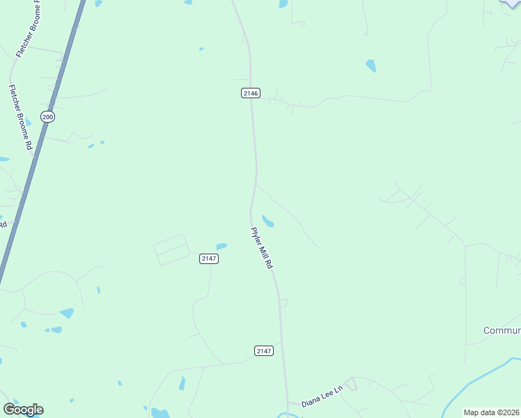 map of restaurants, bars, coffee shops, grocery stores, and more near 2723-2853 Plyler Mill Road in Monroe