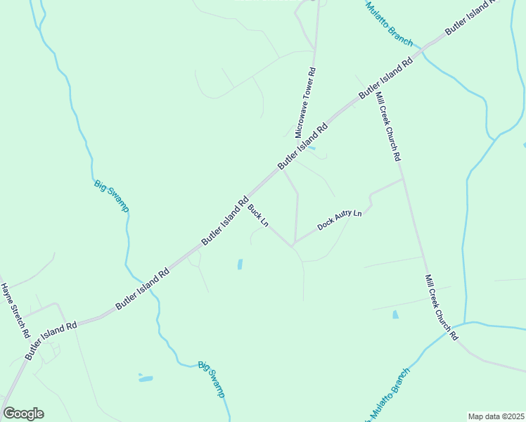map of restaurants, bars, coffee shops, grocery stores, and more near 88 Buck Lane in Roseboro